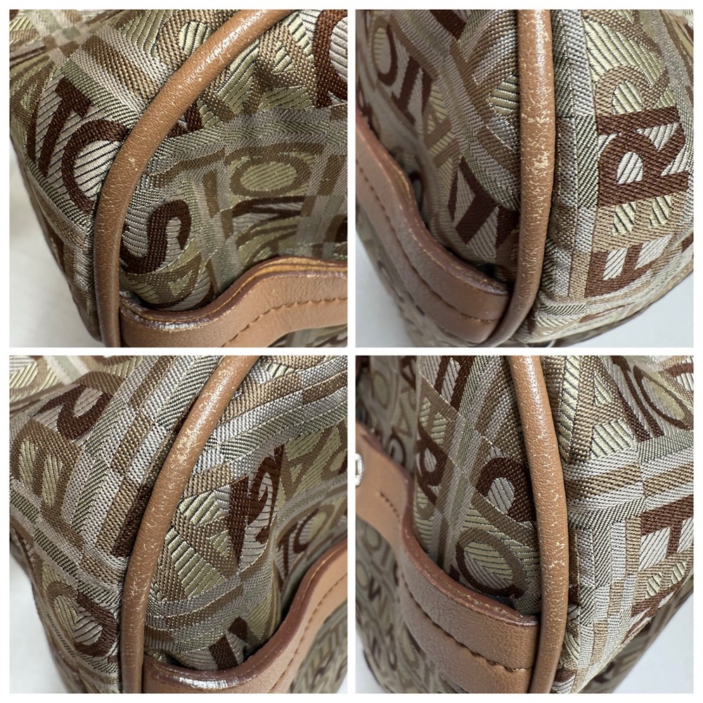 Salvatore Ferragamo Canvas & Leather Shoulder Bag with Callouts SOLD AS IS - Picture 7 of 15